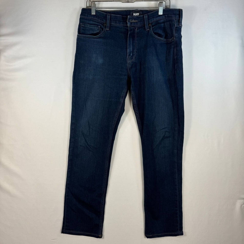 PAIGE Federal Slim Straight Leg Jeans Dark Wash Mens 33 M655521